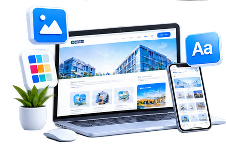 website design device mockup